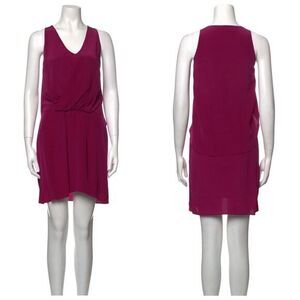 NWOT Elizabeth and James 100% Silk Mini Dress, Mauve, XS